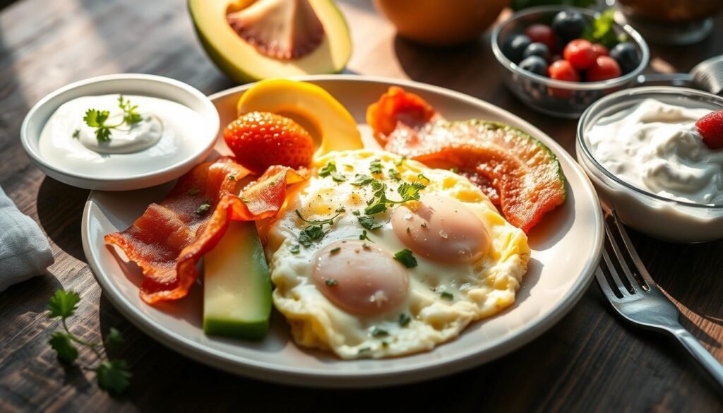 low-carb high-protein breakfast