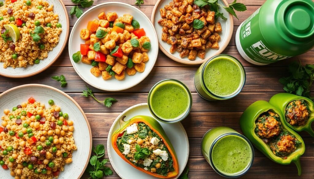 vegetarian high-protein meals